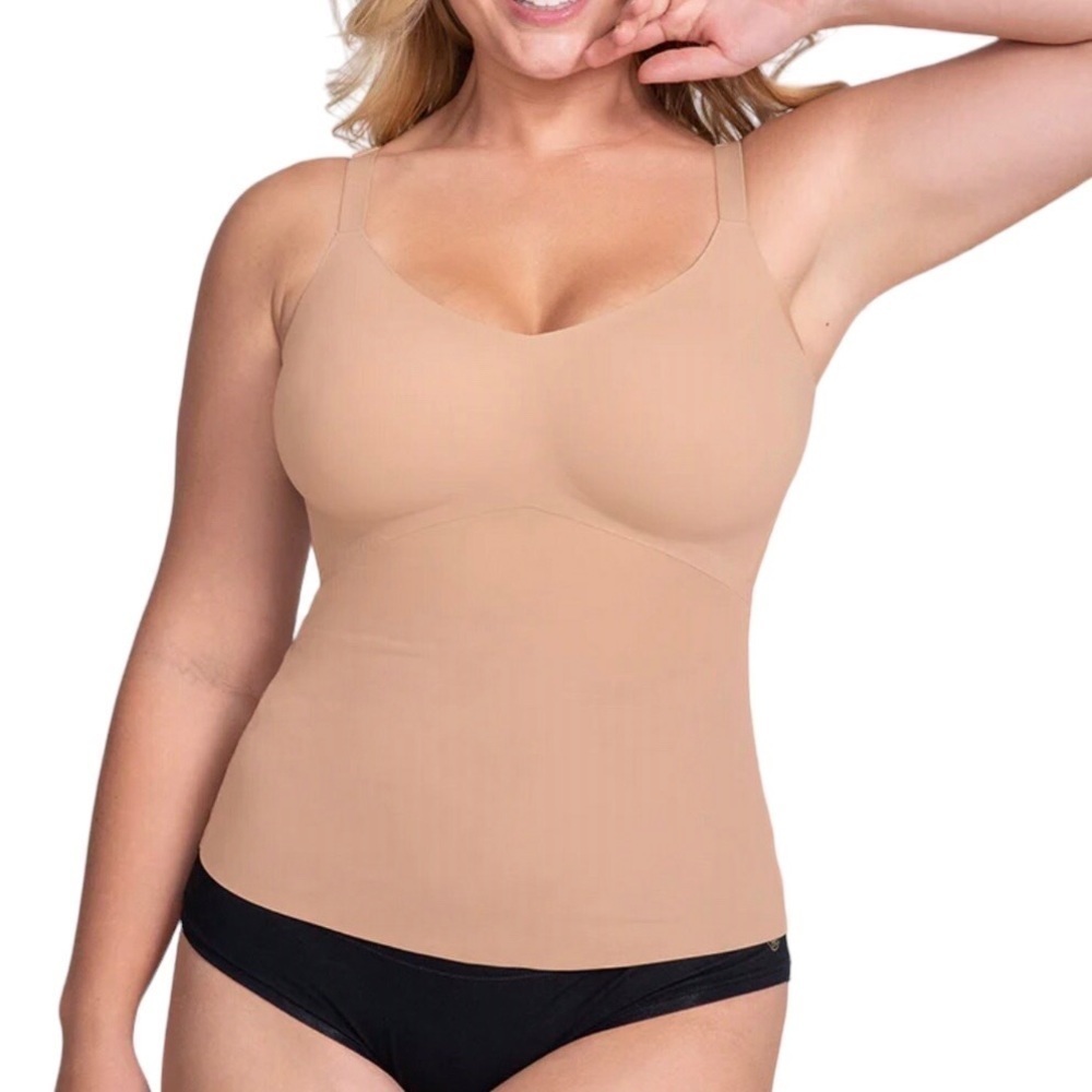 HoneyLove LiftWear Cami Shapewear Sand Size 2X Slimming Smoothing